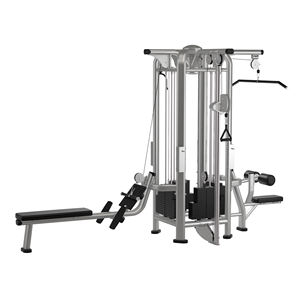 Équipement de fitness de gymnastique intérieure commerciale Machine à <span class=keywords><strong>double</strong></span> <span class=keywords><strong>poulie</strong></span> à 4 stations pour la <span class=keywords><strong>musculation</strong></span> de l'entraînement des jambes des bras de poitrine - Product Image 4