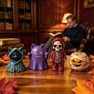 Moule en silicone YS pour bougies d'aromathérapie sur le thème d'Halloween, pour la création <span class=keywords><strong>de</strong></span> fantômes, crânes, citrouilles, chats, ornements en plâtre et pendentifs DIY - Product Image 1
