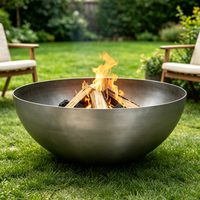 Brasero rond en acier de 28 pouces pour brûler du bois, nouvelle arrivée, brasero de chauffage pour jardin extérieur