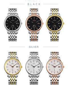 Reloj <span class=keywords><strong>Omax</strong></span> de Cuarzo con Movimiento Japonés, Esfera Negra y Correa de Acero Inoxidable - Product Image 3