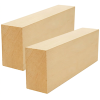 Ensemble de blocs à sculpter en bois de tilleul HJG, bois de balsa non fini, grand rectangle, design moderne, artisanat DIY, œuvres d'art, Noël
