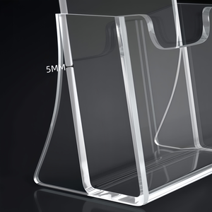 Support de dépliants en acrylique transparent, supports en plastique pour <span class=keywords><strong>l</strong></span>'affichage de magazines de Noë<span class=keywords><strong>l</strong></span>, de brochures, de prospectus et de menus - Product Image 3