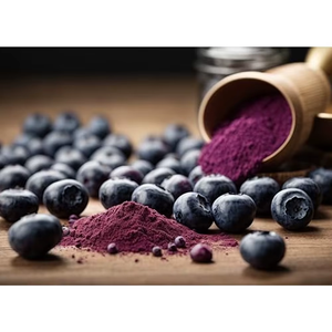 Polvo de Arándanos de Primera Calidad, Polvo de Fruta Vaccinium Corymbosum, Polvo de Fruta Deshidratada Natural, Materia Prima Alimentaria a Granel - Product Image 2