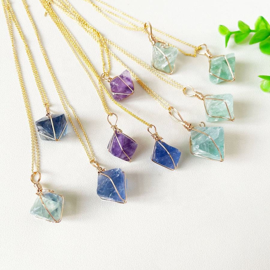 Pingentes de Octaedro - Joias Elegantes de Cristal Natural, image size:900x900