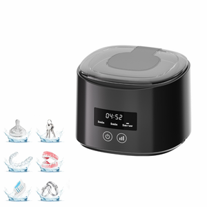 Nettoyeur à ultrasons amélioré pour prothèses dentaires, protège-dents, appareils orthodontiques, aligneurs, brosses à dents et bijoux – Capacité 380 ml - Product Image 1