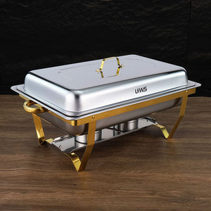 <span class=keywords><strong>Plat</strong></span> à chafing en acier inoxydable grande capacité 11L pour buffet, chauffe-plats pour hôtels, restaurants, fêtes, événements religieux - Product Image 3