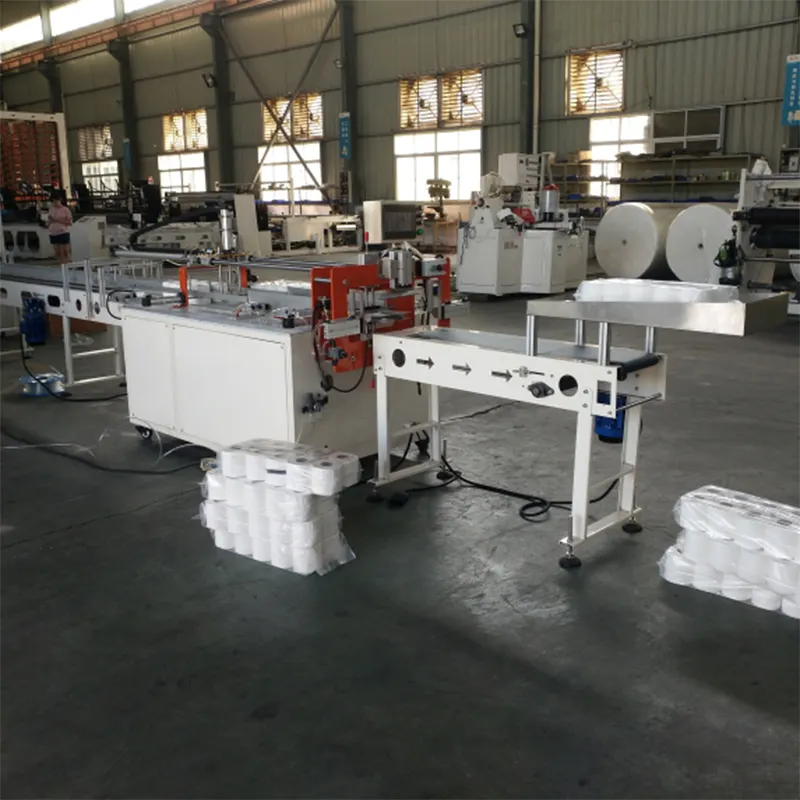 Semi automatic toilet paper rewinding machine toilet paper processing machine toilet paper cutting packing machine