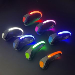 Custom Screen Printed Logo LED Luminous Shoe Clip Outdoor Running Night Safety Warning Bright Flash Sport <b>Bicycle</b> <b>Light</b> - Product Image 4
