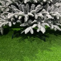 Umweltfreundlicher 2,13m PE Beflockter Schnee-Kunstweihnachtsbaum mit Metallständer für Innen- und Außendekoration zu Weihnachten