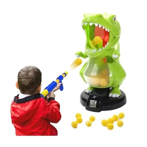Gioco educativo di tiro al bersaglio di dinosauro <span class=keywords><strong>con</strong></span> pompa ad aria pistola punteggio LCD Record e palle di schiuma di plastica regalo per bambini - Product Image 1