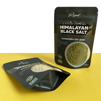 Sachet Doypack en gros pour sel noir de l'Himalaya, imprimé sur mesure, avec fermeture éclair, qualité alimentaire, pour emballage d'épices