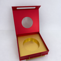 Boîte cadeau personnalisée en matériaux recyclés, finition mate, emballage rigide haut de gamme en métal pour produits de santé, ensemble d'assiettes multi-usages