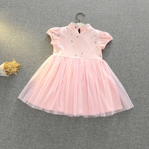 Vente en gros de vêtements de boutique pour enfants robes de filles en gaze pour bébés nouveaux nés - Product Image 2