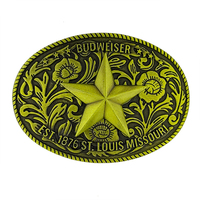 Boucle de ceinture en métal, boucle lisse, boucle en alliage de zinc de style western hip-hop décontracté et personnalisé