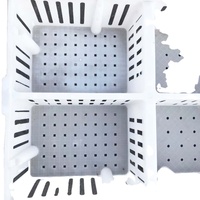Cage de transport durable pour poulets, boîte de retournement en plastique pour poussins, caisse de livraison pour poules, filet de transport pour poulets de chair, panier de voyage pour coqs
