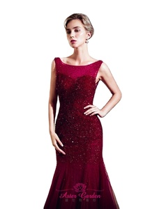 Abito da ballo <span class=keywords><strong>Sexy</strong></span> 2024 collo basso abito da sera con perline a trapezio lungo aperto dietro <span class=keywords><strong>rete</strong></span> di lusso abito da ballo di fine anno Robe de Soiree PE23 - Product Image 5