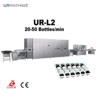 UR-L2 20-50 Bouteilles/min Remplisseuse automatique de flacons en verre pour sérum et lotion, machines de remplissage et d'emballage de liquides oraux