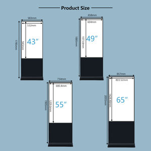 Kiosque numérique interactif sur pied pour intérieur, écran tactile 4K avec système d'exploitation Android pour la publicité et la signalisation directionnelle - Product Image 6