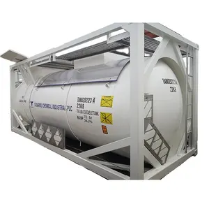 Contenedor de tanque ISO T50 de 20 pies, almacenamiento y transporte de cloro líquido LPG