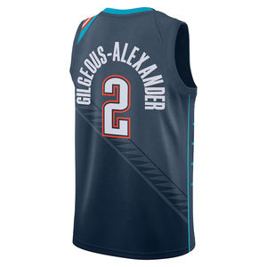 Oklahoma City para Hombres # 2 Camisetas de Baloncesto Shai Gilgeous-Alexander Bordadas, Uniformes Transpirables para Adultos, Tallas Grandes, Verano, Envío Rápido - Product Image 6