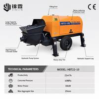 Mini-pompe à béton JINLIN avec moteur Weichai |   Machine et pompe à béton 35 m/h pour l'industrie lourde