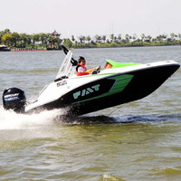 Mini bateau de pêche à moteur hors-bord de 4,8 mètres à vendre