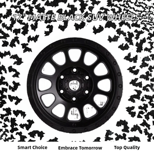 Harga Grosir Pabrik Cina 4 Buah Velg SUV Aluminium Berkualitas Tinggi Desain Mesh <span class=keywords><strong>16</strong></span>" Off-road Matte Black PCD 127mm - Product Image 3
