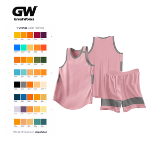 ชุดบาสเก็ตบอลชายแบบไม่มีแขน ผ้าโพลีเอสเตอร์/ไนลอน ระบายอากาศ แห้งเร็ว ปรับแต่งได้ ไซส์ใหญ่พิเศษ XL ชุดยูนิฟอร์มทีมแบบซับลิเมชั่น - Product Image 1