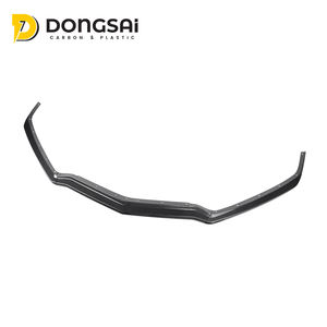 Lèvre avant en fibre de carbone conforme à la norme ISO9001/TS16949/CE/ROHS pour Chevrolet <span class=keywords><strong>Corvette</strong></span> C8, pare-chocs avant <span class=keywords><strong>rouge</strong></span> poli, neuf - Product Image 2