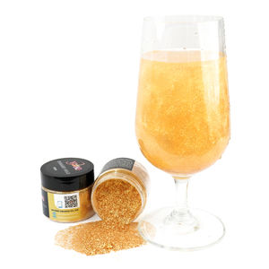 Pó de Brilho Comestível Dourado para Decoração de Bolos Ingredientes de Confeitaria Glitter Comestível para Bebidas - Product Image 4
