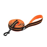 Laisse pour chien en nylon transfrontalière, nouvelle, avec poignée confortable et sangle réfléchissante, modèle U3001, Chine, sans motif/décoration, en stock, vente en gros