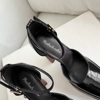 OEM/ODM Ultra Hohe Plateau-Slingback-Sandalen für Damen aus Rindsleder mit Schafsfell-Futter, Bequem für Alltag, Arbeit und Bühne, Großhandel