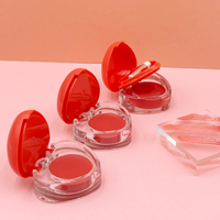 Custom Cheeks Lips 2-In-1 Tinted Heart Cream Blush Mini Pocket Long-Lasting Beauty Blusher Makeup Jelly Dough Blush.