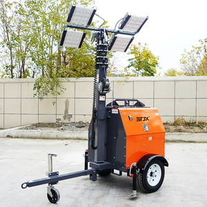 Machine de tour d'éclairage LED mobile de 620kg 7m grande tour d'éclairage de remorque pour la construction tour d'éclairage mobile durable - Product Image 2