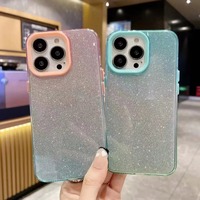 Accessoires brillants, coques de téléphone portable liquides pour iPhone 12 13 14 15 16 17 18 Pro Max