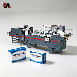 CQT-580 Electric Gear <b>Folder</b> Gluer Automatic Cardboard <b>Box</b> Folding Machine for Packaging Production High Speed Small Boxes Wood - Product Image 2