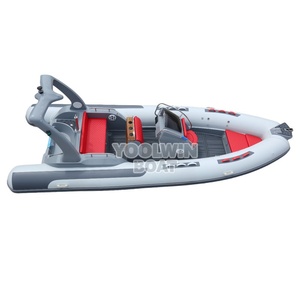 Bote Inflable Semirrígido (RIB) Yoolwin 580 <span class=keywords><strong>de</strong></span> Fibra <span class=keywords><strong>de</strong></span> Vidrio para 10 Personas, para Deportes Acuáticos, Recreación y Cruceros - Product Image 2