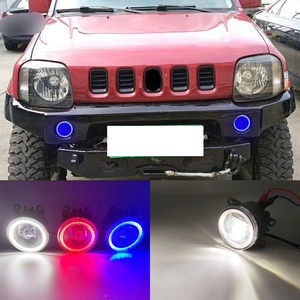 Feu antibrouillard LED pour <span class=keywords><strong>Suzuki</strong></span> <span class=keywords><strong>Jimny</strong></span> 2007 — 2016, 2 fonctions, éclairage de jour, pour voiture - Product Image 1