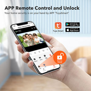 Professionnel extérieur IP55 interphone intelligent sans fil sonnette <span class=keywords><strong>Homekit</strong></span> 1080p Tuya caméra porte intelligente cloche caméra Wifi interphone - Product Image 2