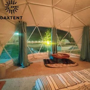 Dôme géodésique extérieur blanc personnalisé, serres transparentes pour événements de glamping de luxe modernes, tente quatre saisons - Product Image 6
