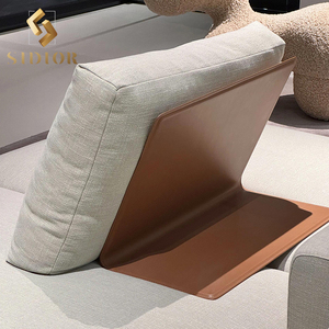 Juego de sofás de terciopelo moderno de Italia de gama alta, muebles para sala de estar, blanco de lujo moderno - Product Image 6