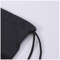 Sac à dos à cordon de serrage en Oxford imperméable personnalisé avec logo promotionnel, 210D 420D polyester, sport, gym, poche zippée, trou pour écouteurs