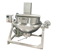 Marmite de cuisson électrique inclinable à double enveloppe avec agitation automatique, pour la caramélisation du sucre et le contrôle automatique de la température