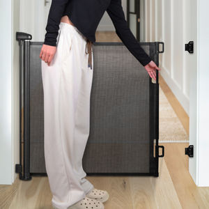 2025 personnalisé Portable rétractable sécurité porte intérieur bébé porte avec maille en plastique matériel <span class=keywords><strong>escalier</strong></span> sécurité ensemble - Product Image 4