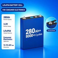 Sel Baterai Prisma LiFePO4 280Ah 10000 Siklus untuk Penyimpanan Energi Rumah dan Aplikasi Sistem Tenaga Surya Grosir