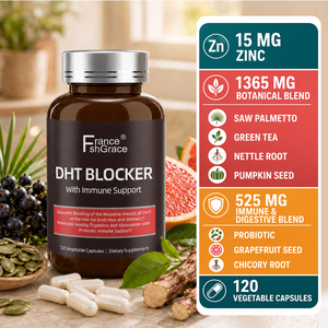 Suplemento Herbal Shecome Bloqueador de DHT para el Crecimiento del Cabello, Salud Capilar y Apoyo al Sistema Inmunológico para Hombres y Mujeres, 120 Cápsulas Bloqueadoras de DHT - Product Image 2
