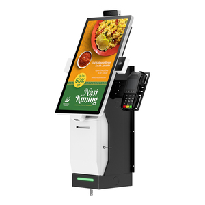 Kiosco de Pantalla Táctil para Montaje en Pared, Máquina de Consultas con Soporte de Pie, Kiosco de Pago Moderno con Escáner de Código de Barras - Product Image 2