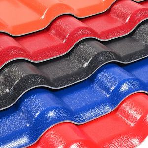 Lembar atap UPVC buatan tangan di terakota Merah Biru Putih Hitam Coklat abu-abu 2.0-2.5-3.0Mm ketebalan untuk Hotel ubin atap polos - Product Image 2