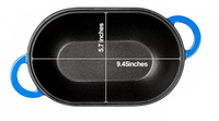 Cocotte en fonte émaillée de 1 à 2 litres, forme d'œuf, écologique, avec couvercle séparé, pour la cuisine à domicile, la cuisson du pain, élégante et durable