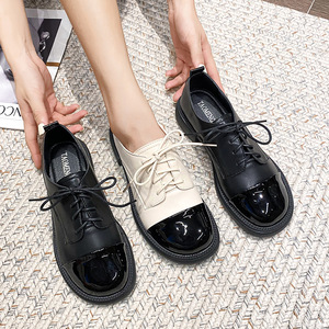 Nouvelles chaussures plates en soie douce à bout rond pour femmes, style printemps-automne, chaussures en cuir pour femmes, chaussures Hui Dong Yixin Da été - Product Image 3